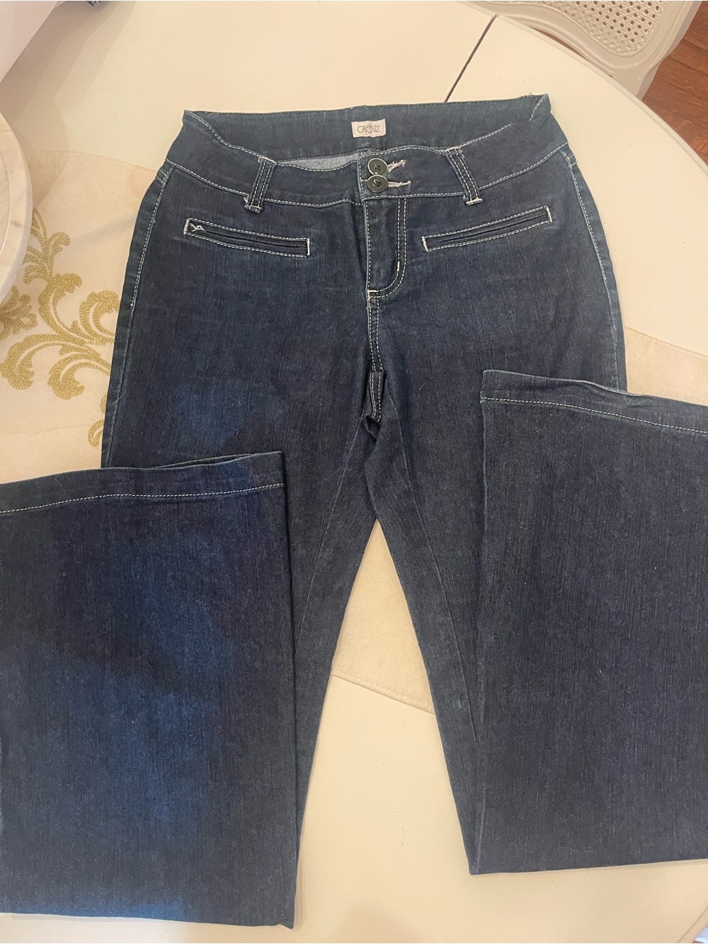Cache Dark Blue Bootcut Jeans